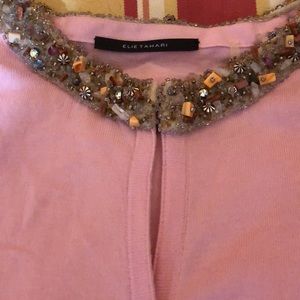 Pink sweater with stones